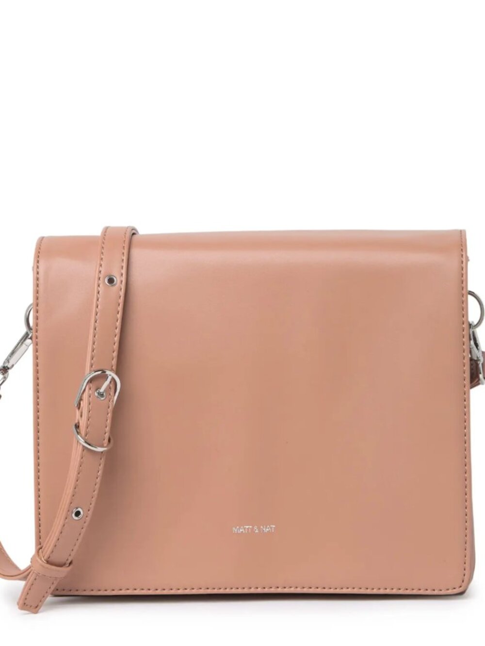MATT & NAT Dover Loom Vegan Leather Crossbody Bag - Cafe